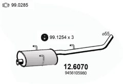 ASSO 12.6070 — Средний глушитель