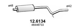 ASSO 12.6134 — Tobă de eșapament intermediară