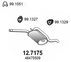ASSO 12.7175 — Tobă de eșapament finală
