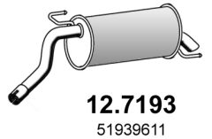 ASSO 12.7193 — Задний глушитель
