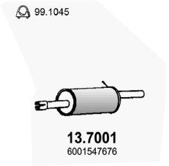 ASSO 13.7001 — Tobă de eșapament finală