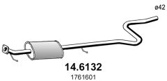 ASSO 14.6132 — Средний глушитель