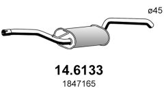 ASSO 14.6133 — Tobă de eșapament intermediară