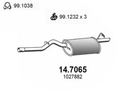 ASSO 14.7065 — Задний глушитель