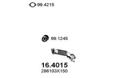 ASSO 16.4015 — Выхлопная труба