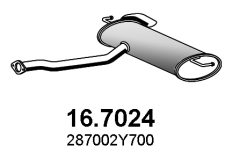 ASSO 16.7024 — Задний глушитель