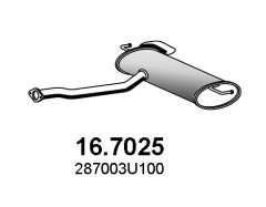ASSO 16.7025 — Задний глушитель