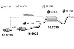 ASSO 16.7030 — Задний глушитель