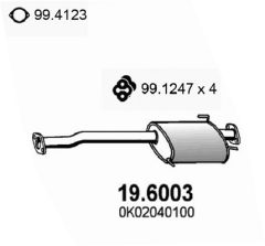 ASSO 19.6003 — Средний глушитель