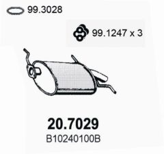 ASSO 20.7029 — Задний глушитель