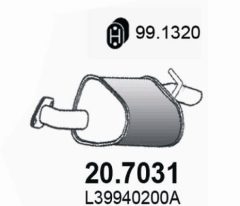 ASSO 20.7031 — Tobă de eșapament finală
