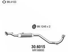 ASSO 30.6015 — Средний глушитель