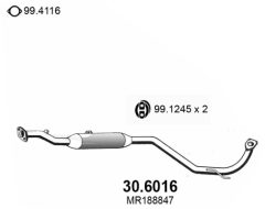 ASSO 30.6016 — Средний глушитель