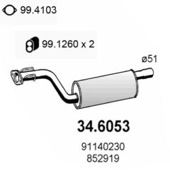 ASSO 34.6053 — Средний глушитель