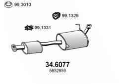 ASSO 34.6077 — Средний глушитель