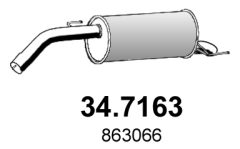 ASSO 34.7163 — Задний глушитель