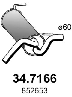 ASSO 34.7166 — Задний глушитель
