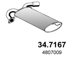 ASSO 34.7167 — Задний глушитель