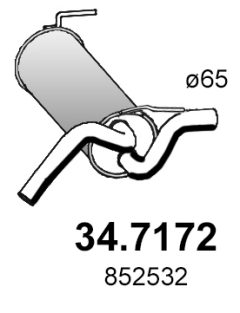ASSO 34.7172 — Tobă de eșapament finală