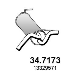 ASSO 34.7173 — Tobă de eșapament finală