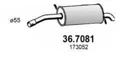 ASSO 36.7081 — Задний глушитель