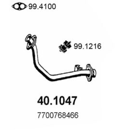 ASSO 40.1047 — Выхлопная труба