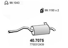 ASSO 40.7075 — Задний глушитель