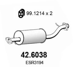 ASSO 42.6038 — Средний глушитель