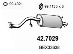 ASSO 42.7029 — Задний глушитель