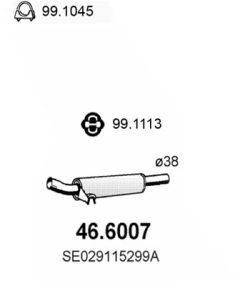 ASSO 46.6007 — Средний глушитель