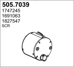 ASSO 505.7039 — Глушитель средний и задний