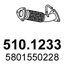 ASSO 510.1233 — Țeavă de eșapament