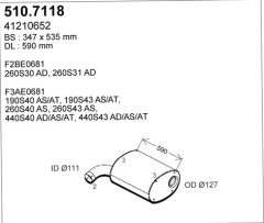 ASSO 510.7118 — Tobă intermediară și finală