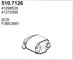 ASSO 510.7126 — Глушитель средний и задний