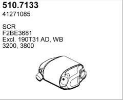 ASSO 510.7133 — Глушитель средний и задний