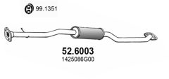 ASSO 52.6003 — Tobă de eșapament intermediară