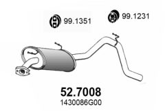 ASSO 52.7008 — Tobă de eșapament finală