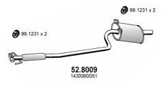 ASSO 52.8009 — Глушитель средний и задний