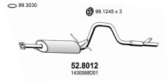 ASSO 52.8012 — Tobă intermediară și finală