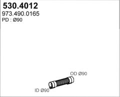 ASSO 530.4012 — Гофра глушителя