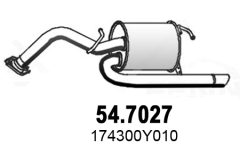ASSO 54.7027 — Tobă de eșapament finală