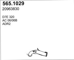 ASSO 565.1029 — Țeavă de eșapament