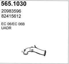 ASSO 565.1030 — Țeavă de eșapament