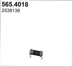 ASSO 565.4018 — Racord flexibil pentru eșapament