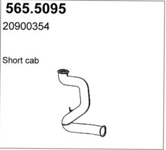ASSO 565.5095 — Țeavă de eșapament