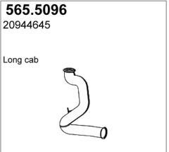 ASSO 565.5096 — Țeavă de eșapament