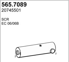 ASSO 565.7089 — Глушитель средний и задний