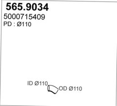 ASSO 565.9034 — Выхлопная труба