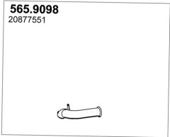 ASSO 565.9098 — Țeavă de eșapament