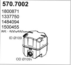 ASSO 570.7002 — Глушитель средний и задний